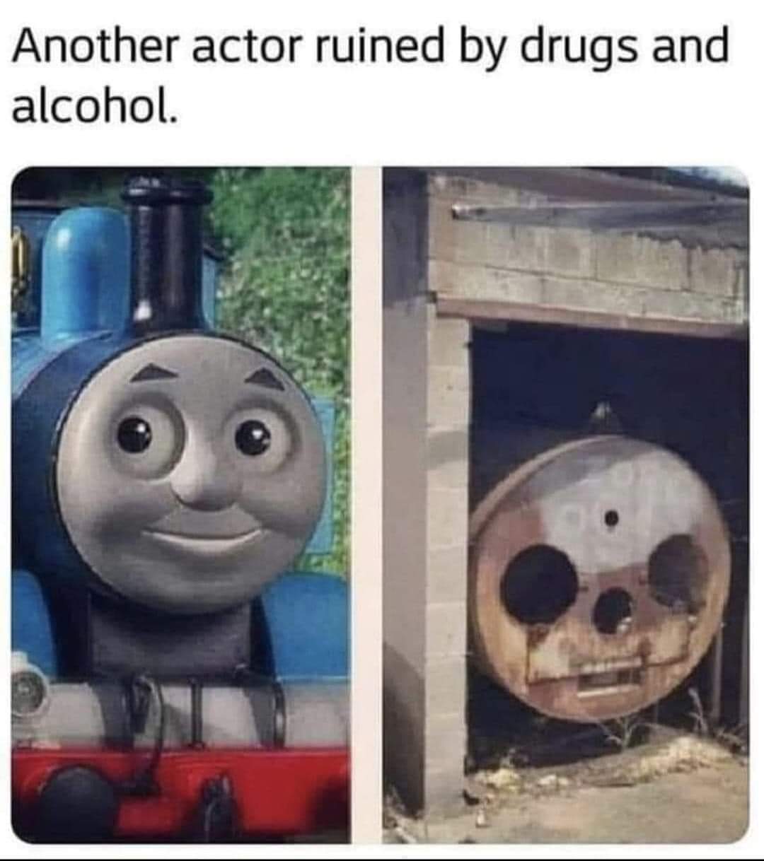 Another actor ruined by drugs and alcohol.