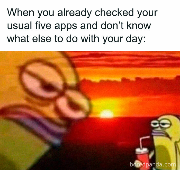 When you already checked your usual five apps and don't know what else to do with your day: