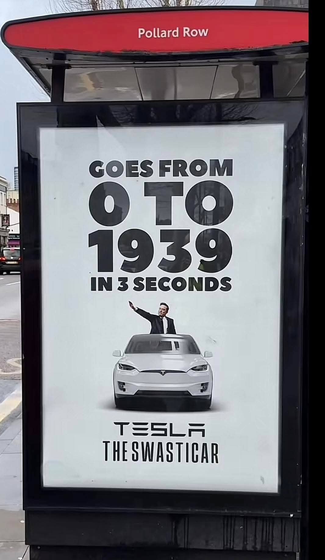 GOES FROM 0 TO 1939 IN 3 SECONDS  
TESLA - THE SWASTICAR
