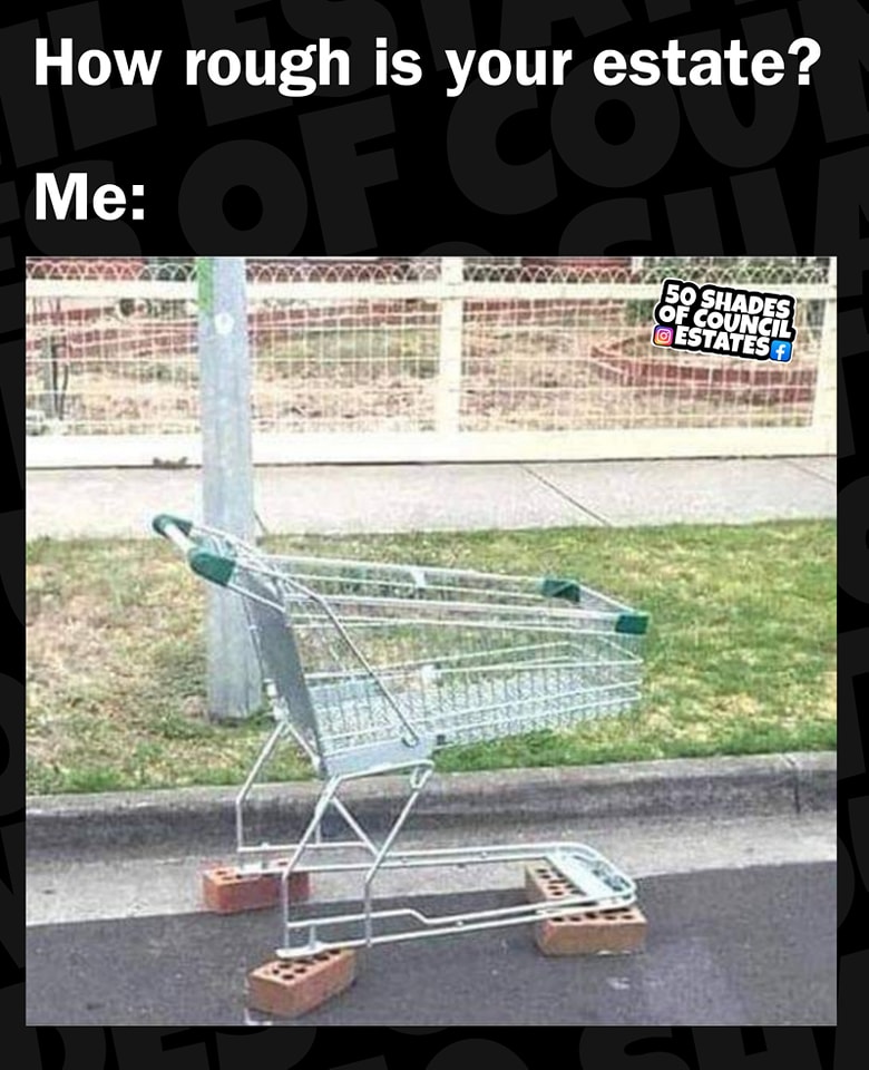 How rough is your estate?
Me: