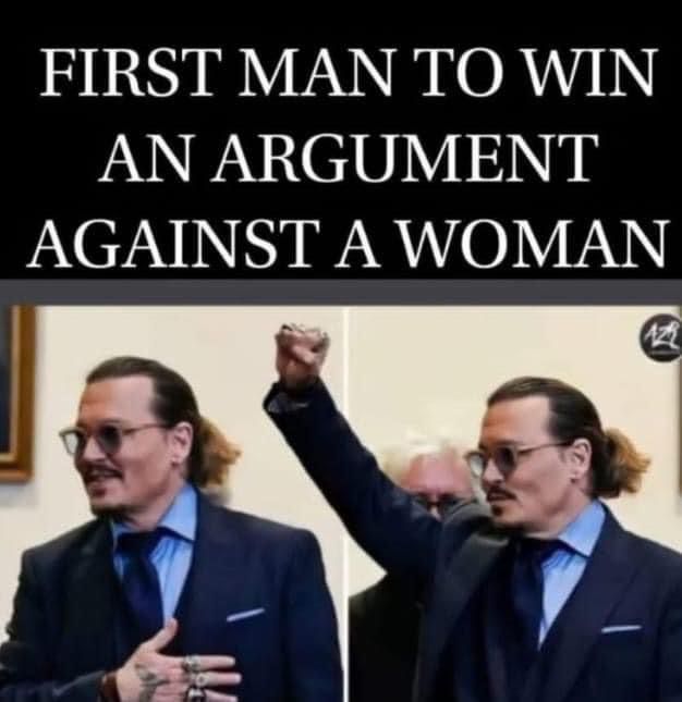First man to win an argument against a woman