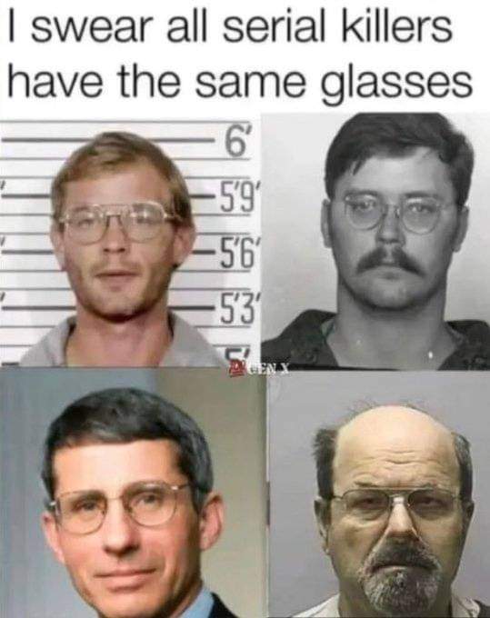 I swear all serial killers have the same glasses