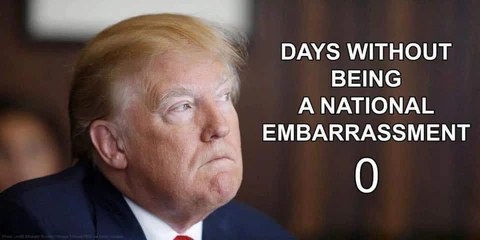 Days Without being a national embarrassment: 0