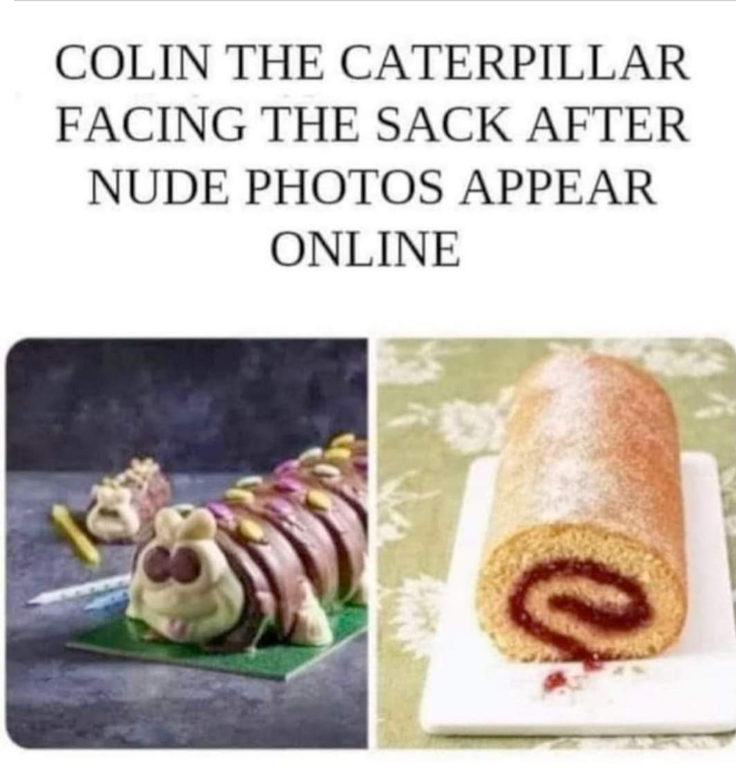 Colin the Caterpillar facing the sack after nude photos appear online