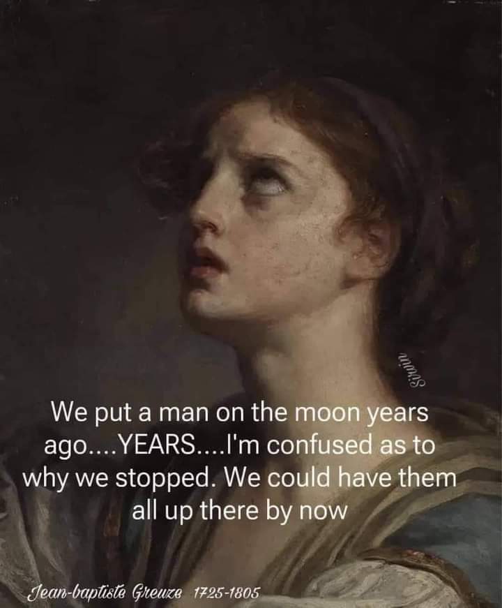 We put a man on the moon years ago... YEARS... I'm confused as to why we stopped.
We could have them all up there by now.