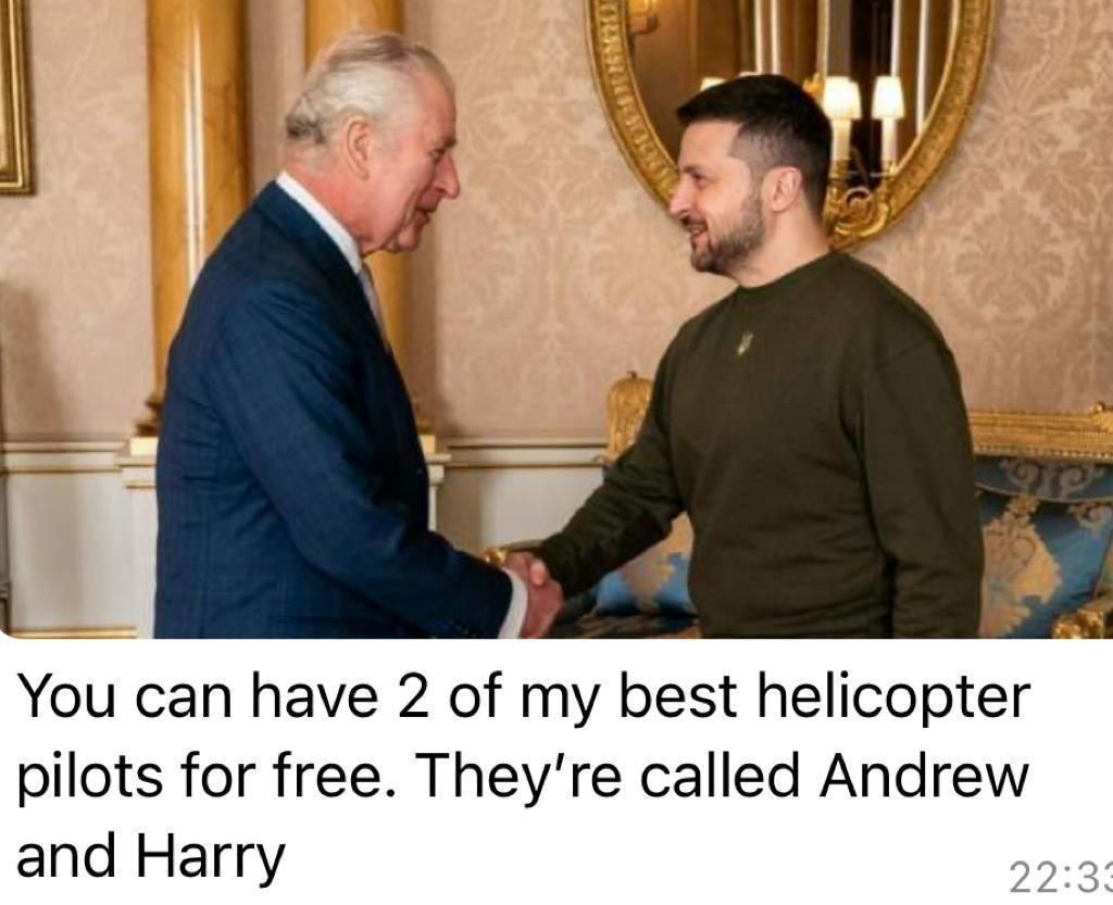 You can have two of my best helicopter pilots for free. They're called Andrew and Harry