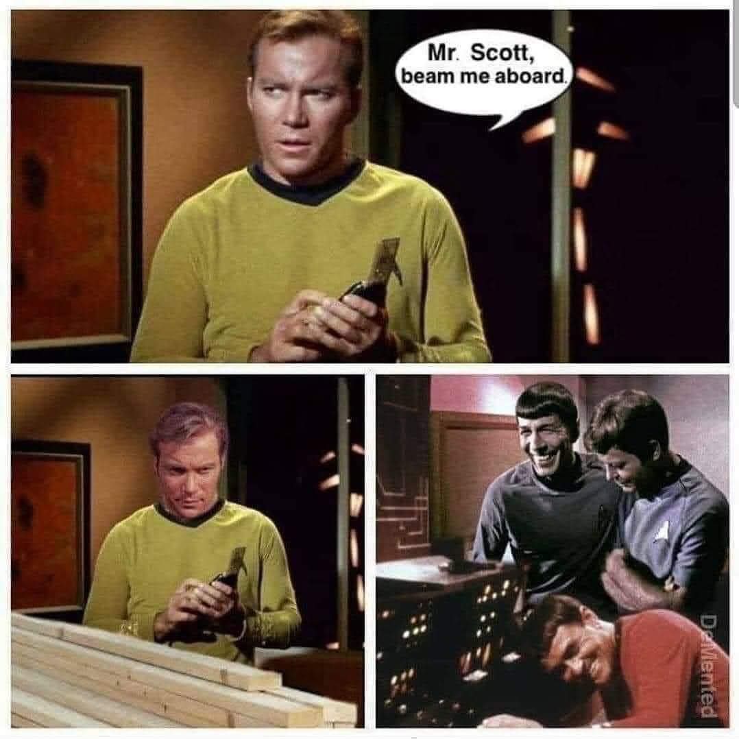 Mr. Scott, beam me aboard.