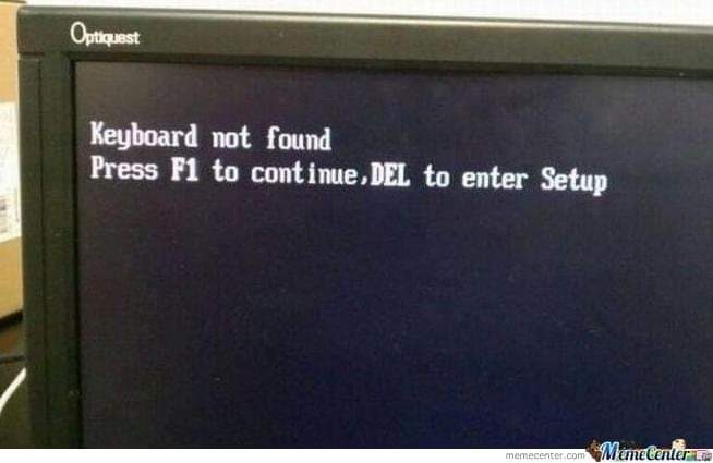 Keyboard not found
Press F1 to continue. DEL to enter setup