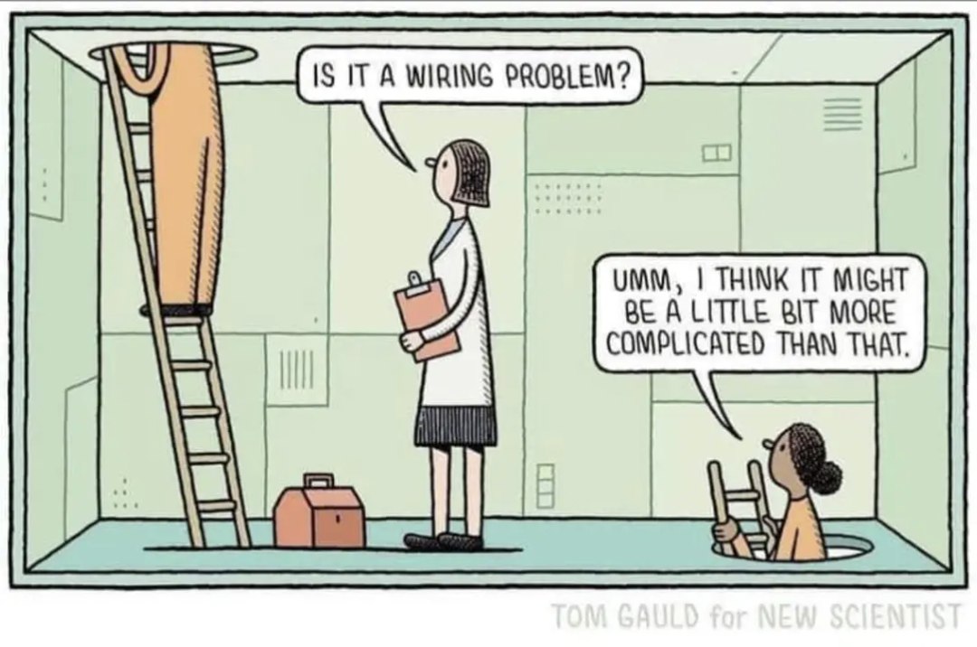 Is it a wiring problem?
I think it may be a little bit more complicated than that.