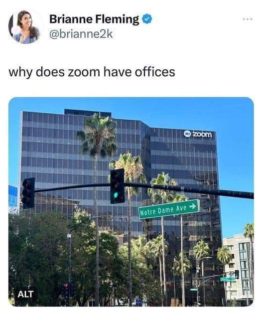 Brianne Fleming
Why does Zoom have offices?