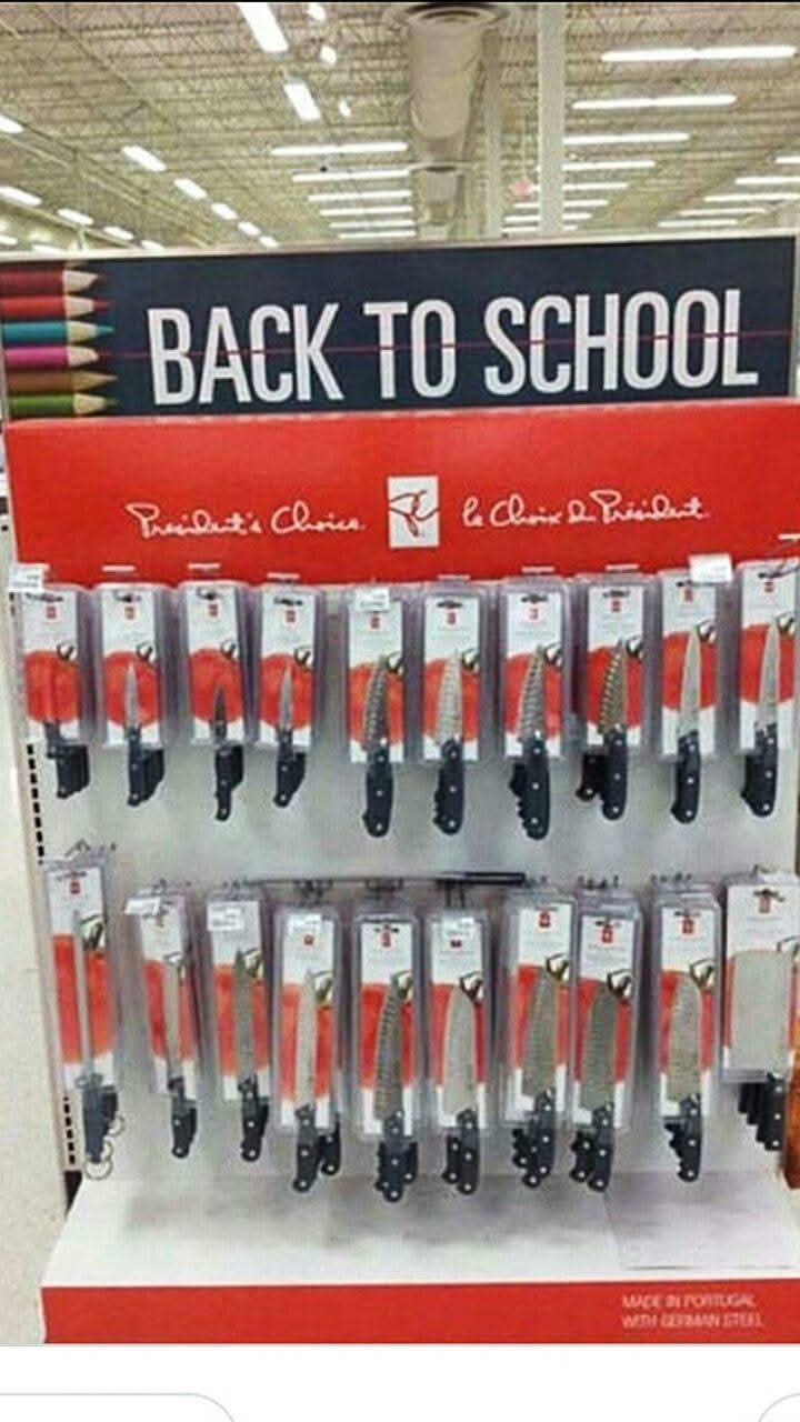 BACK TO SCHOOL  
President's Choice  
le Choix de Président  
MADE IN PORTUGAL  
WITH GERMAN STEEL