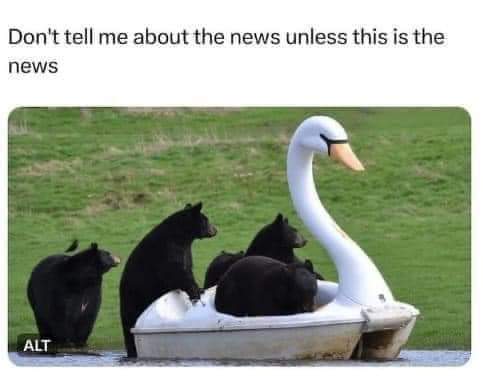 Don't tell me about the news unless this is the news