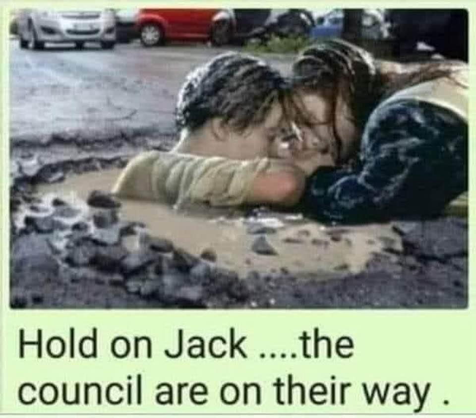 Hold on Jack.... the council are on their way.