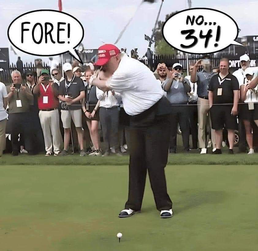 Fore!
No... 34!