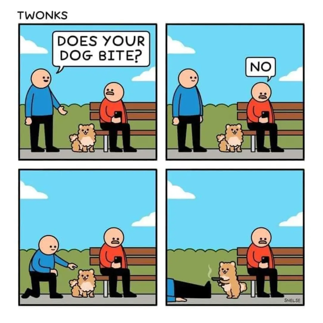 Does your dog bite?
No