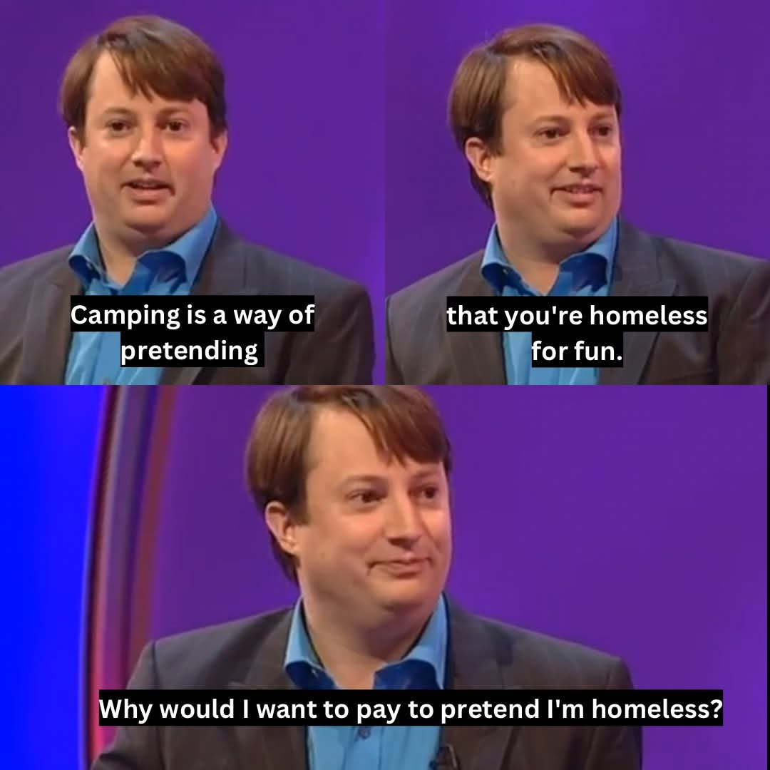 Camping is a way of pretending that you're homeless for fun.  
Why would I want to pay to pretend I'm homeless?  