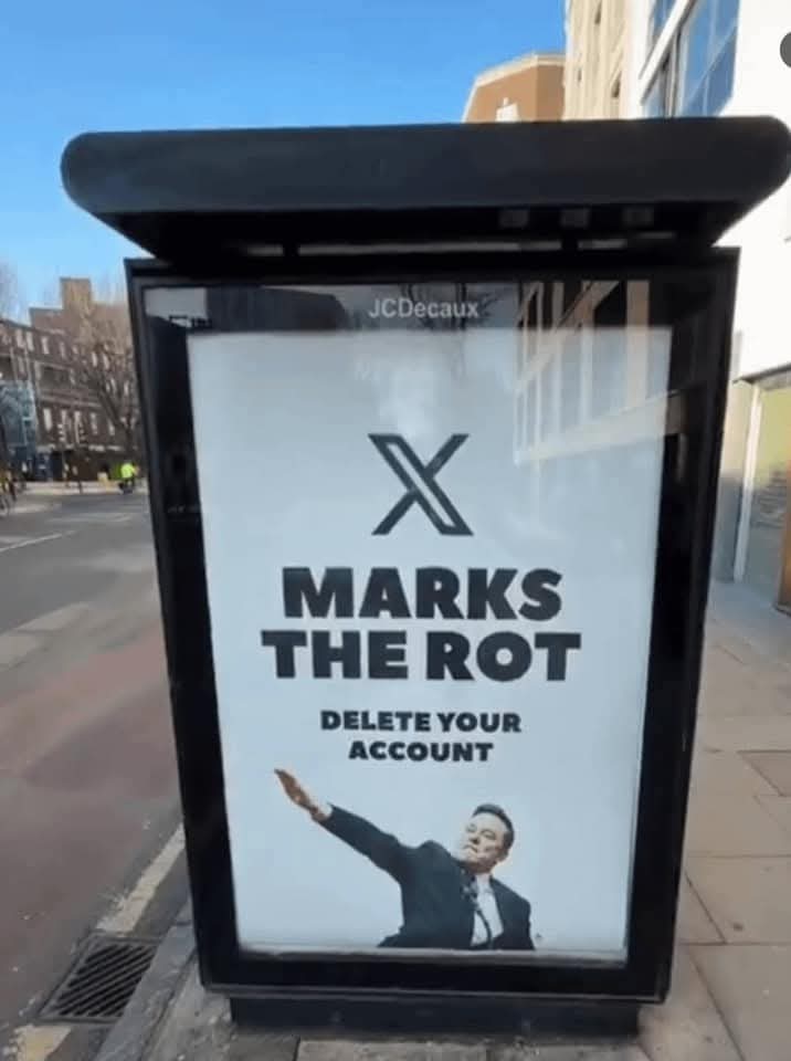 X MARKS THE ROT  
DELETE YOUR ACCOUNT  