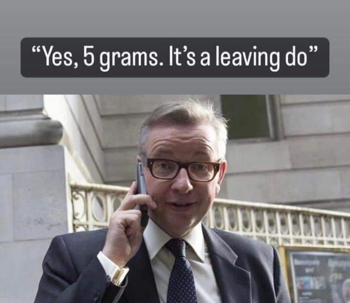 Yes, 5 grams.  It's a leaving do.