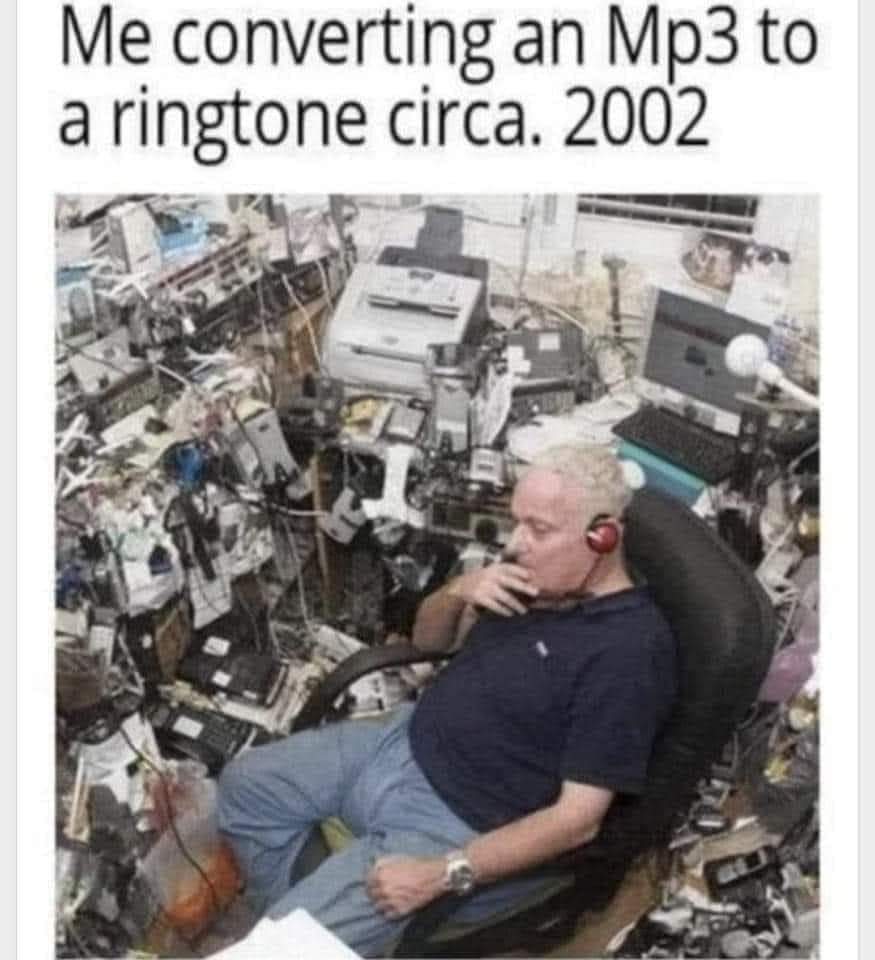 Me converting an Mp3 to a ringtone circa. 2002