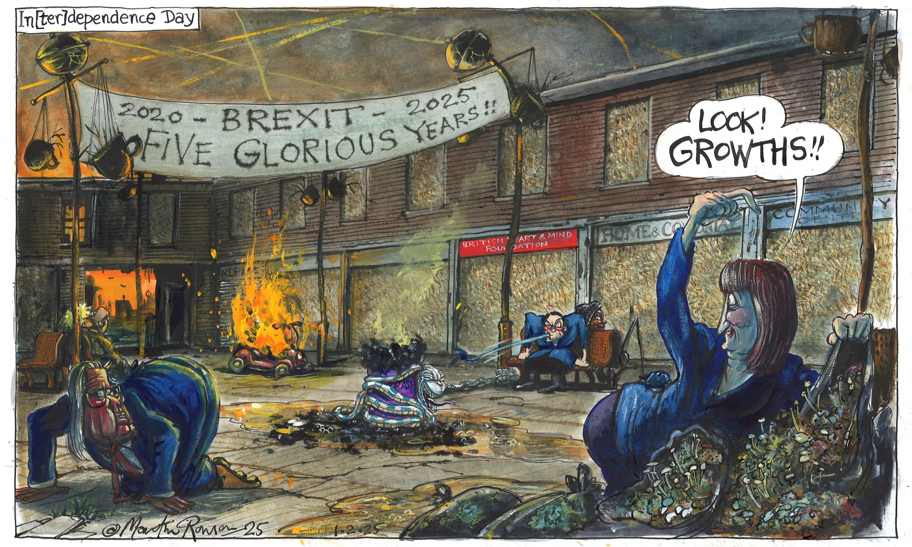 In[ter]dependence Day  
2020 - BREXIT - 2025  
FIVE GLORIOUS YEARS!!  
LOOK! GROWTHS!!