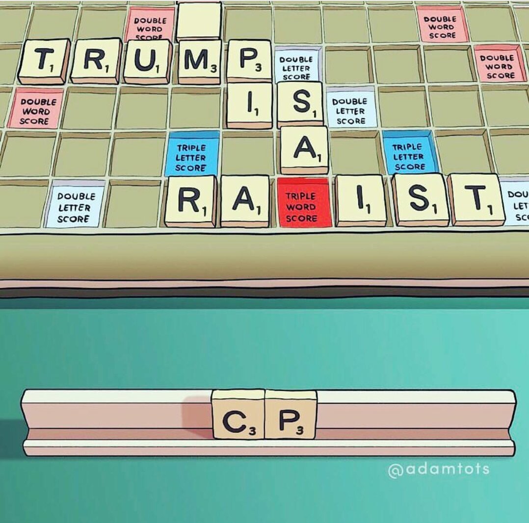 Trump
is 
a
Sa*
Ra*ist

C,P