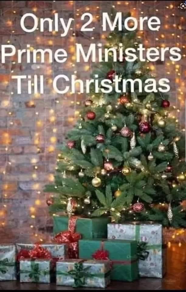 Only two more Prime Ministers Till Christmas 