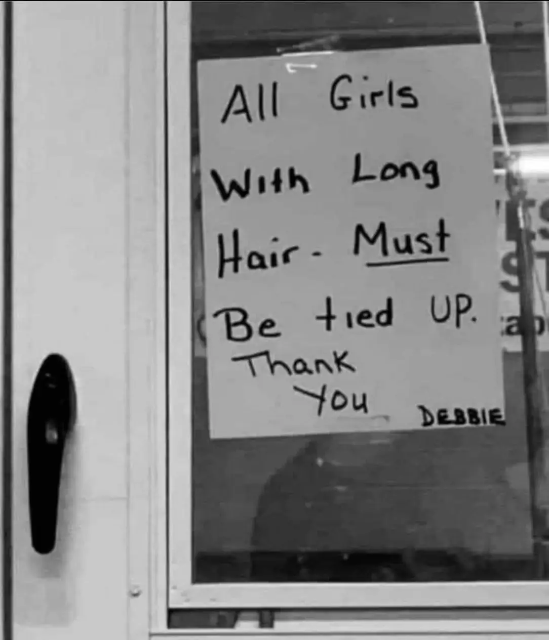 All girls with long hair must be tied up.  Thank you.
Debbie