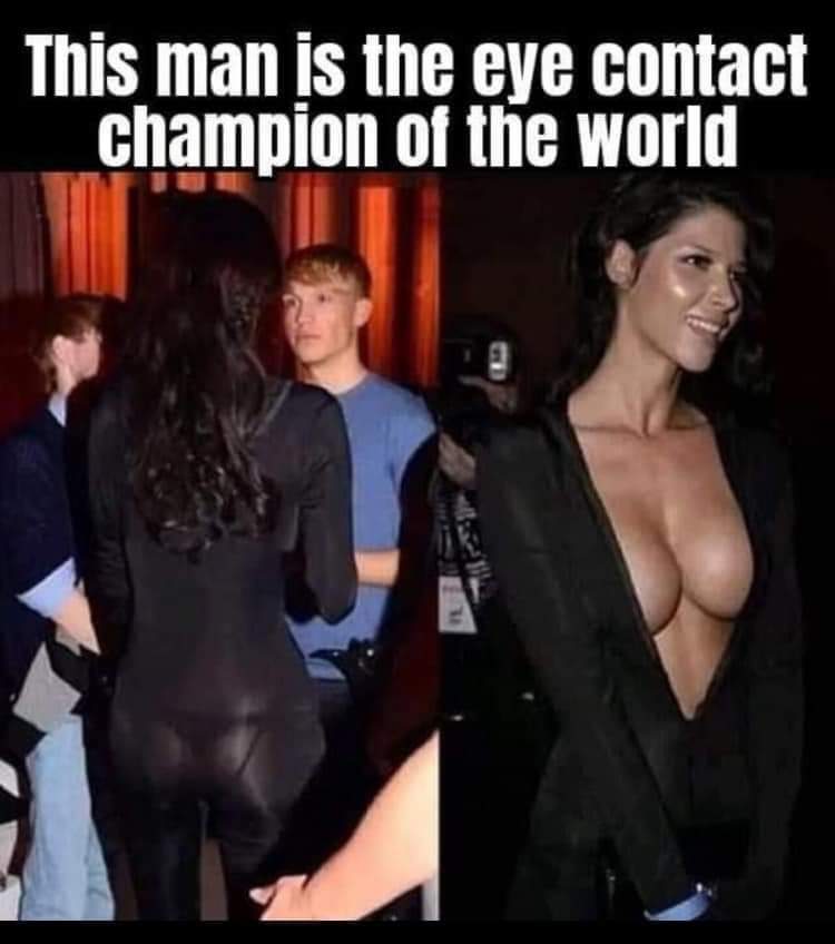 This man is the eye contact champion of the world