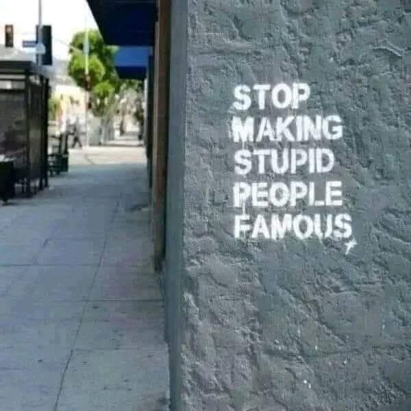 STOP MAKING STUPID PEOPLE FAMOUS  