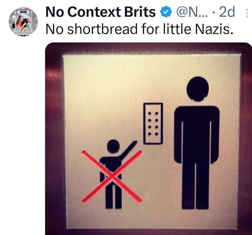 No shortbread for little Nazis