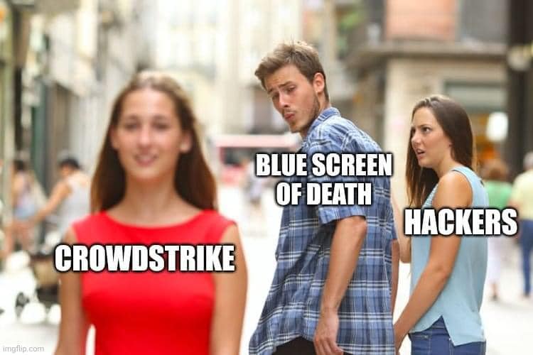 CrowdStrike
Blue Screen of Death
Hackers