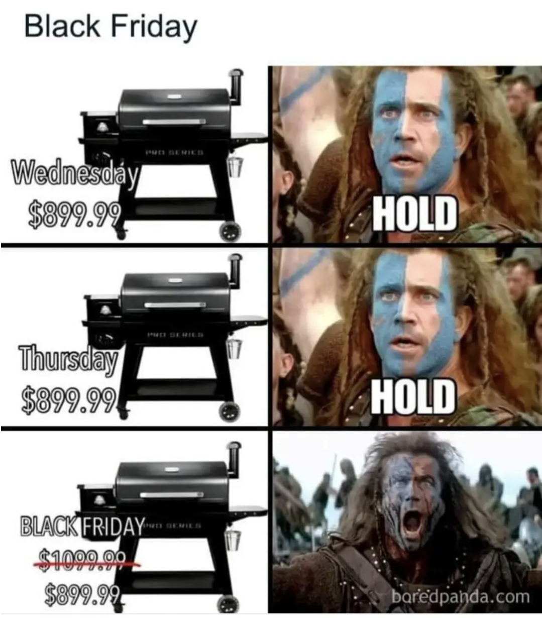 Wednesday: $899
Thursday: $899
Friday: $1099 reduced to $899