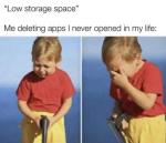 Low Storage Space
