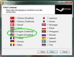 Language Selection