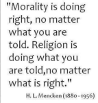 Morality vs Religion