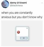 Anxiety Error
